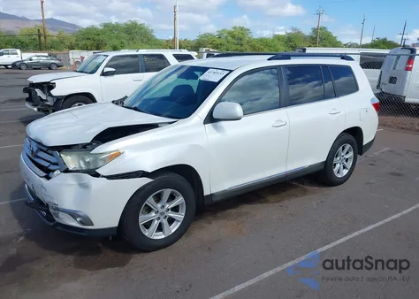 2013 Toyota Highlander Base Plus V6/Base V6/Se V6 from USA, damaged, VIN 5TDZK3EH8DS098151